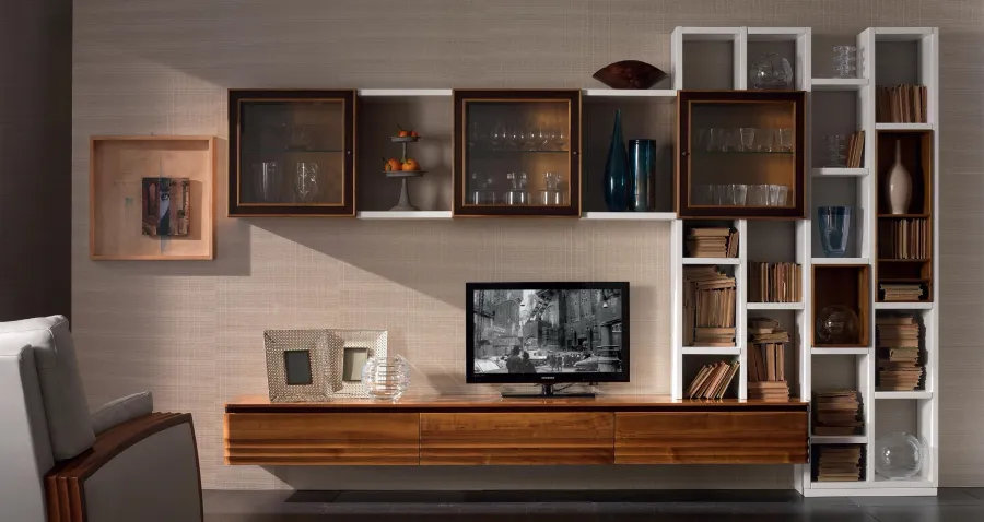 picture 1 Italian elegant bookcase for a luxury living room - Cantiero