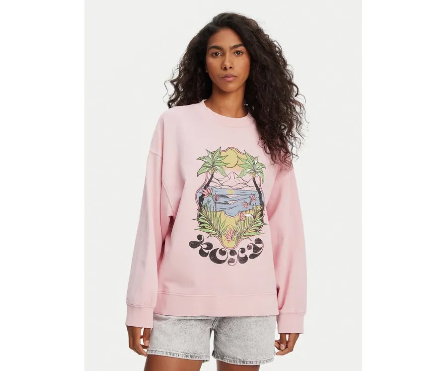 obrazek 1 Roxy Bluza ERJFT04997 Różowy Relaxed Fit