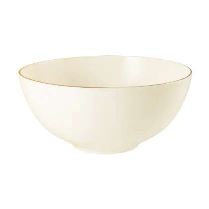 Zdjęcie Porcelanowa okrągła miska 21 cm ze złotym rantem - Seltmann Weiden
