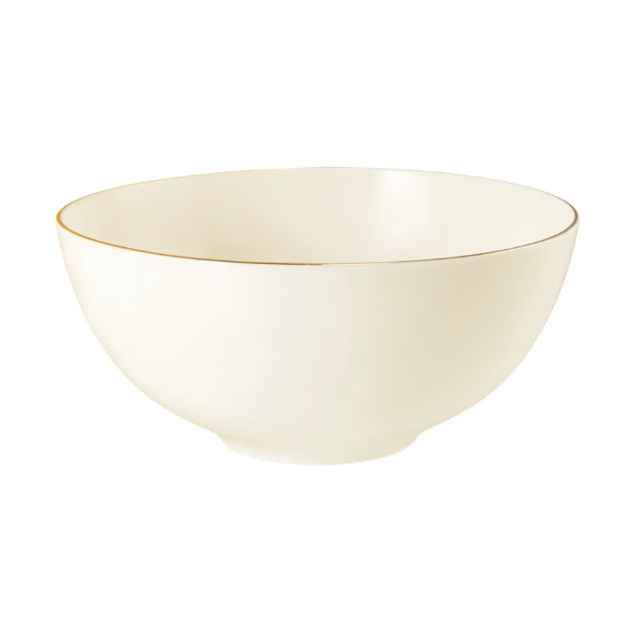 obrazek 1 Porcelanowa okrągła miska 21 cm ze złotym rantem - Seltmann Weiden