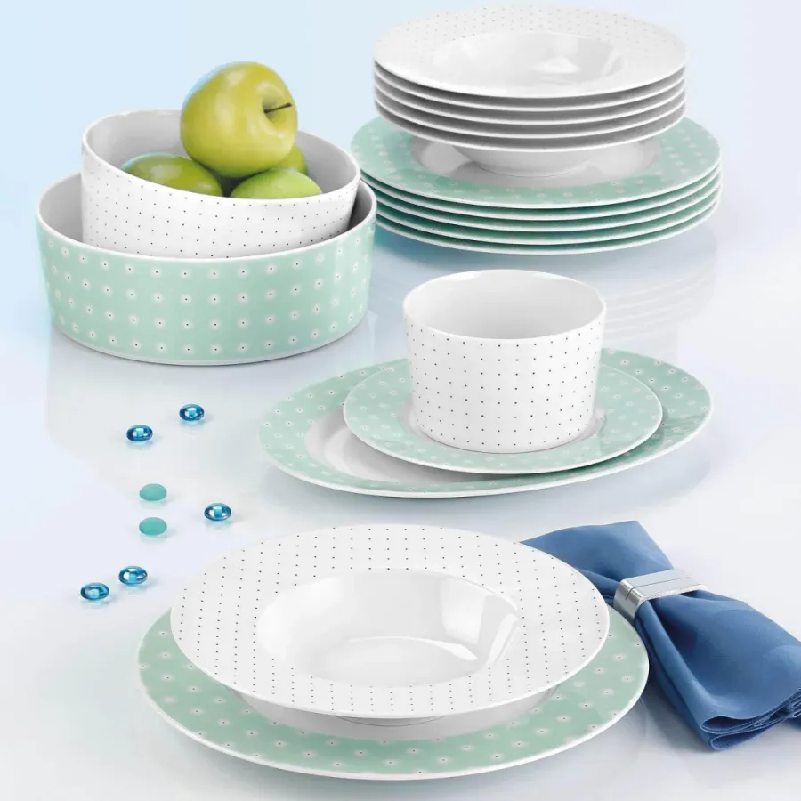 obrazek 4 Porcelanowa pokrywka zdobiona geometrycznym wzorem - Seltmann Weiden