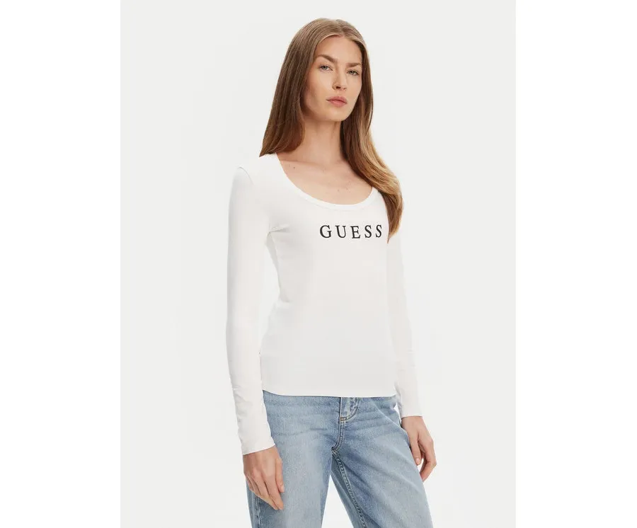 obrazek 1 Guess Bluzka O5RI00 KBBU1 Biały Regular Fit