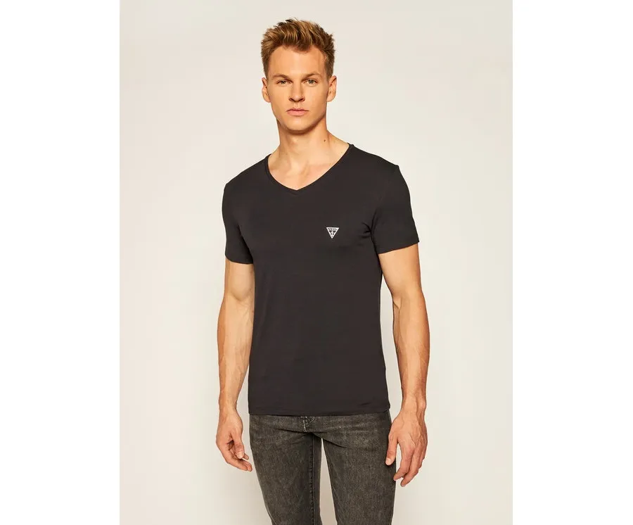 obrazek 1 Guess T-Shirt U97M01 JR003 Czarny Slim Fit