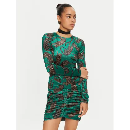 Zdjęcie Just Cavalli Sukienka codzienna 77PAO920 Zielony Slim Fit