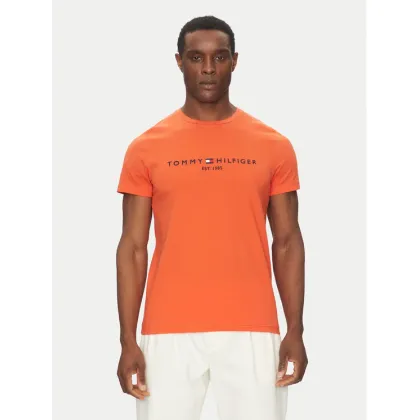 Zdjęcie Tommy Hilfiger T-Shirt Logo MW0MW11797 Pomarańczowy Regular Fit