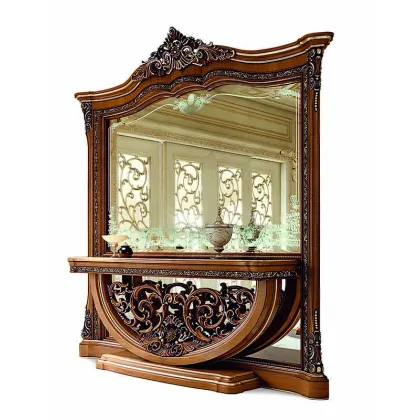 Zdjęcie Włoskie antyczne lustro z konsolą