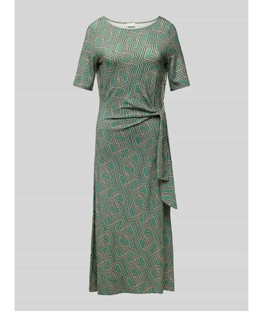 obrazek 1 Sukienka midi z wiązanym detalem