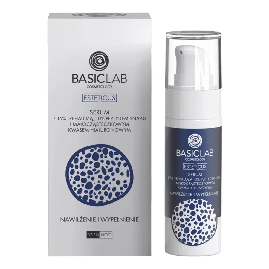 obrazek 1 BasicLab Esteticus Serum 15% Trehaloza, 10% Peptyd Snap-8, Kwas Hialuronowy 30 ml Basiclab Dermocosmetics