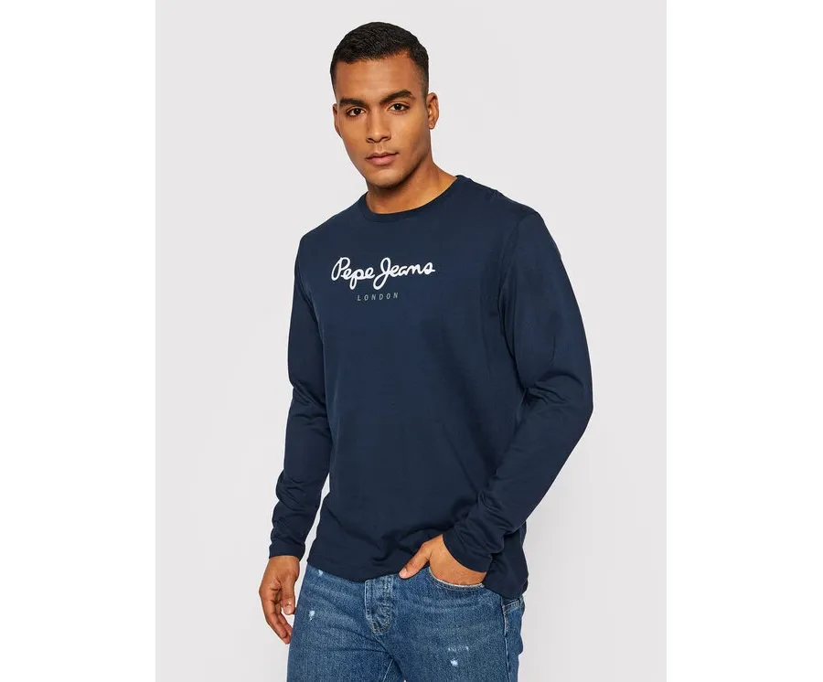 obrazek 1 Pepe Jeans Longsleeve Eggo PM508209 Granatowy Regular Fit