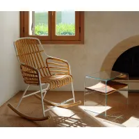 Zdjęcie Nietypowe, Oryginalne Krzesło Metalowo Ratanowe - Casmania Horm