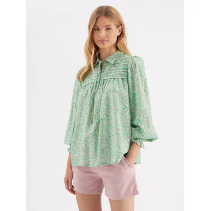 Zdjęcie Part Two Bluzka Sefina 30307563 Zielony Regular Fit