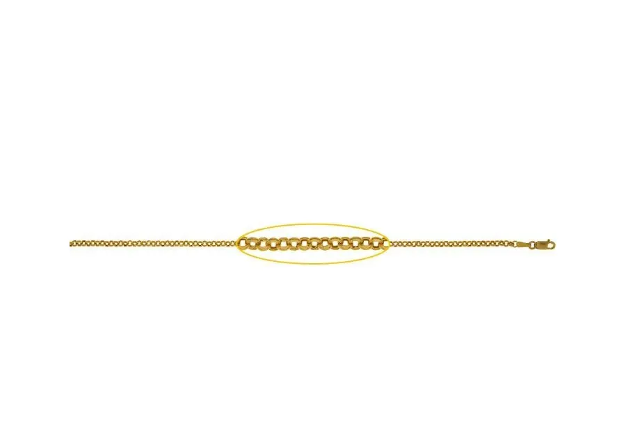 obrazek 1 Zmysłowy diamentowy naszyjnik 45 cm