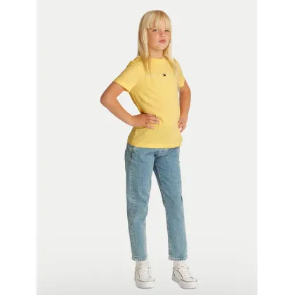 Zdjęcie Tommy Hilfiger T-Shirt Essential KS0KS00397 S Żółty Regular Fit