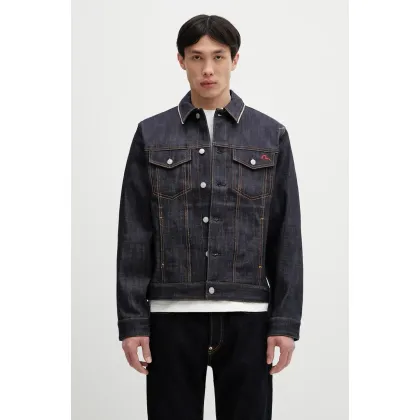 Zdjęcie Evisu kurtka jeansowa Classic Raw Denim kolor granatowy przejściowa 2ESHTM5DJ1042