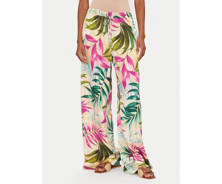 obrazek 1 Guess Spodnie palazzo W5GB11 WH9C2 Kolorowy Wide Leg