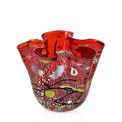 Zdjęcie Niezwykły wazon ze szkła murano (19 cm)