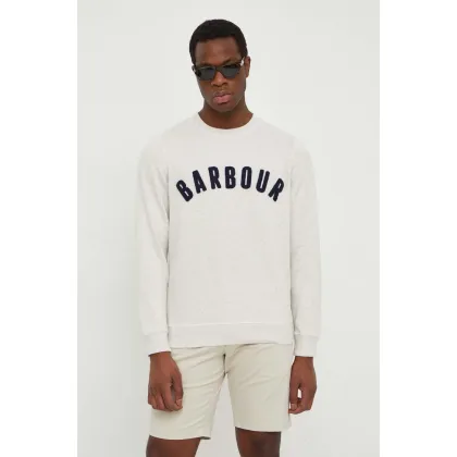 Zdjęcie Barbour bluza męska kolor beżowy melanżowa MOL0101