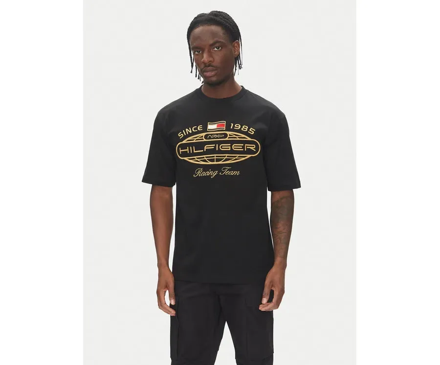 obrazek 1 Tommy Hilfiger T-Shirt F1 Movie MW0MW41390 Czarny Regular Fit