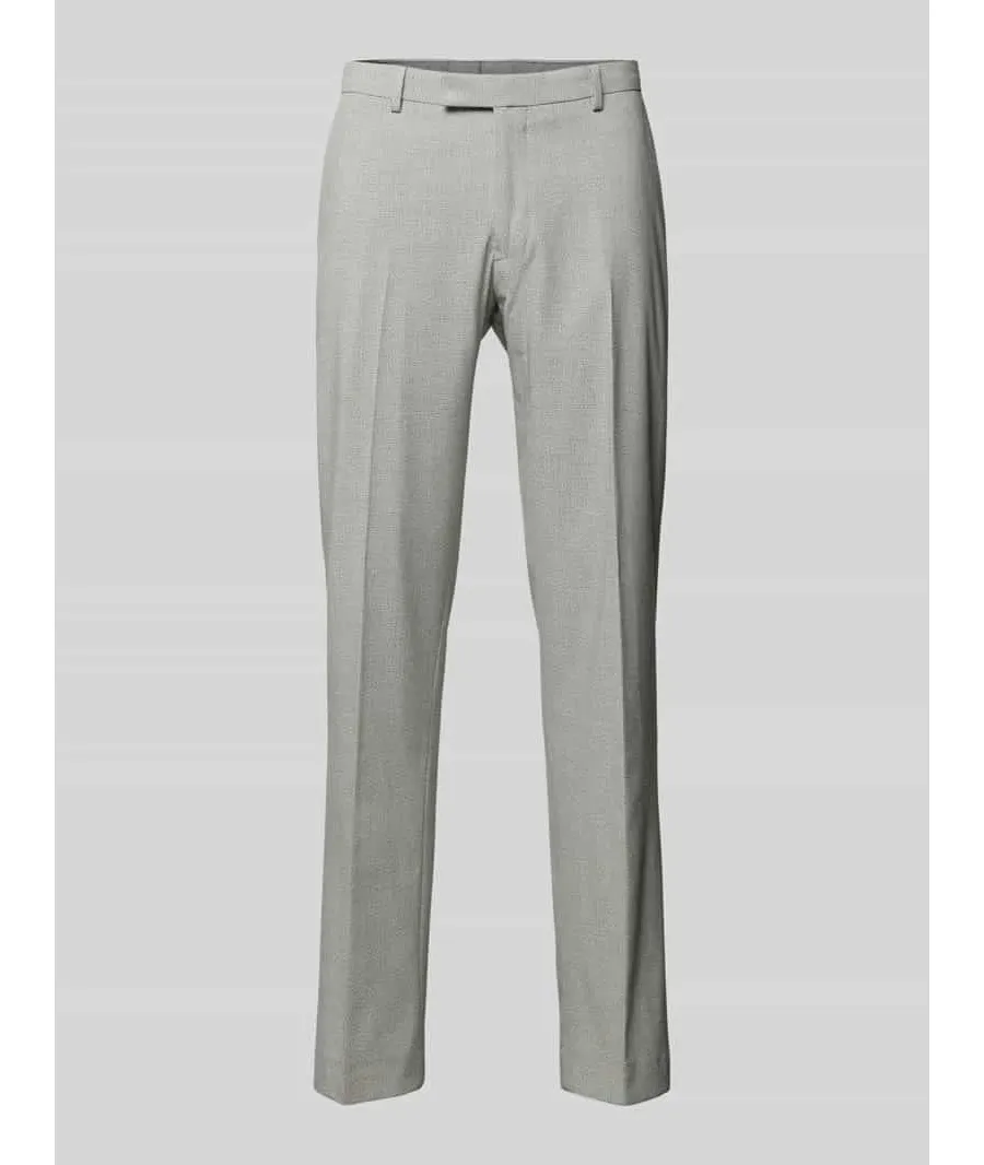 obrazek 1 Spodnie do garnituru z prostą nogawką z żywej wełny w kant