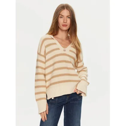 Zdjęcie TWINSET Sweter 241TP3210 Beżowy Loose Fit