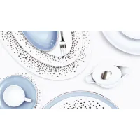 Zdjęcie Stylowa i elegancka porcelanowa zastawa stołowa 68 el. - Porcel