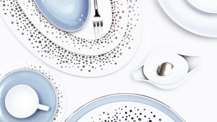 obrazek 1 Stylowa i elegancka porcelanowa zastawa stołowa 68 el. - Porcel