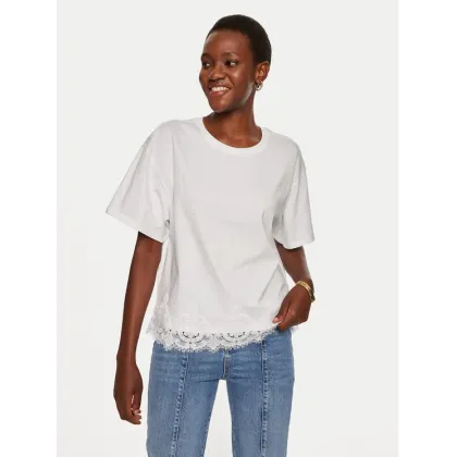 Zdjęcie TWINSET T-Shirt 242TP2510 Biały Loose Fit