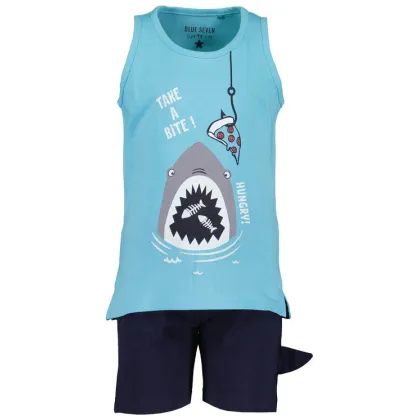 Zdjęcie Blue Seven Komplet top i spodenki 826022 X Niebieski Regular Fit