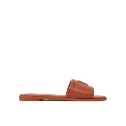Zdjęcie Tommy Hilfiger Klapki Th Logo Hardware Leather Mule FW0FW08806 Brązowy
