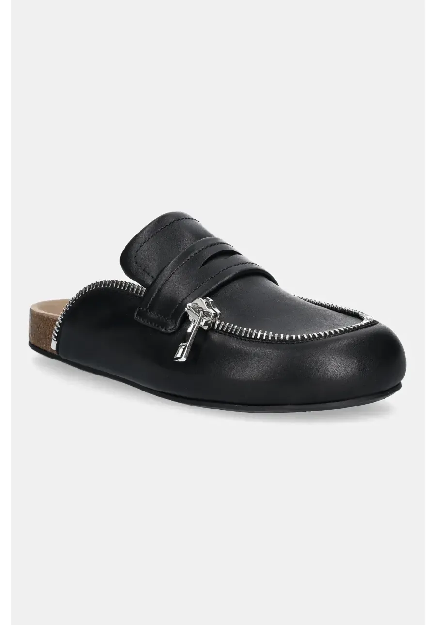 obrazek 1 JW Anderson klapki skórzane Biker Loafer damskie kolor czarny LF0071 LA0268 999