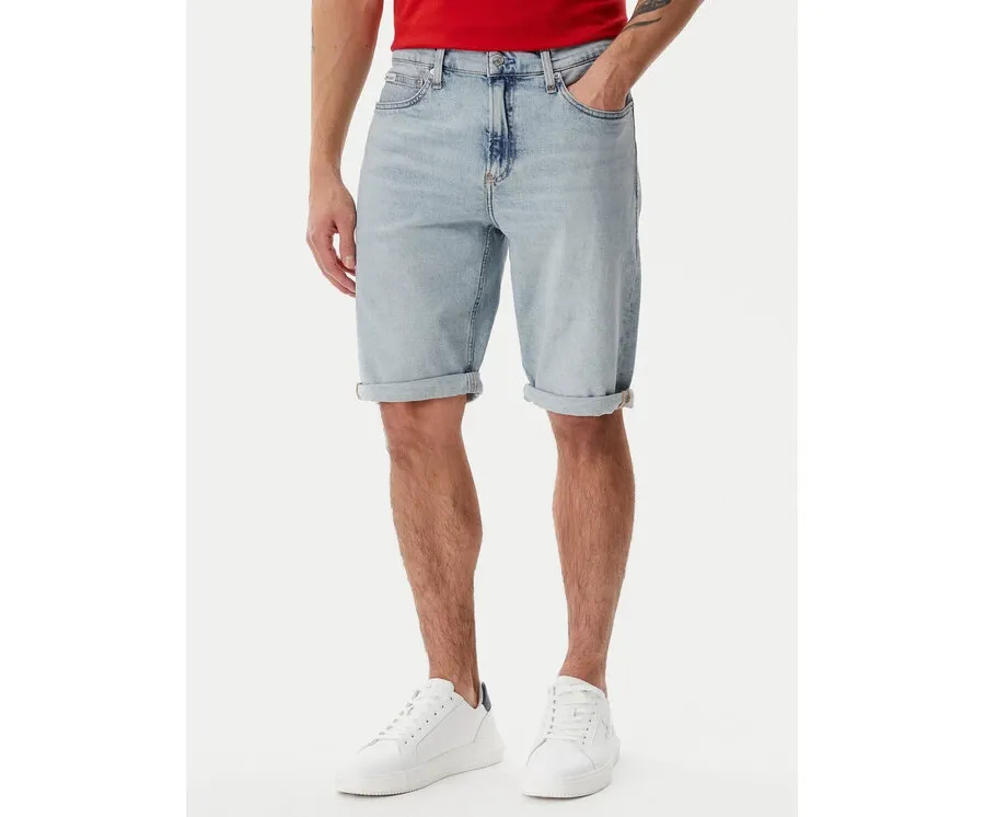 obrazek 1 Calvin Klein Jeans Szorty jeansowe J30J327193 Niebieski Slim Fit
