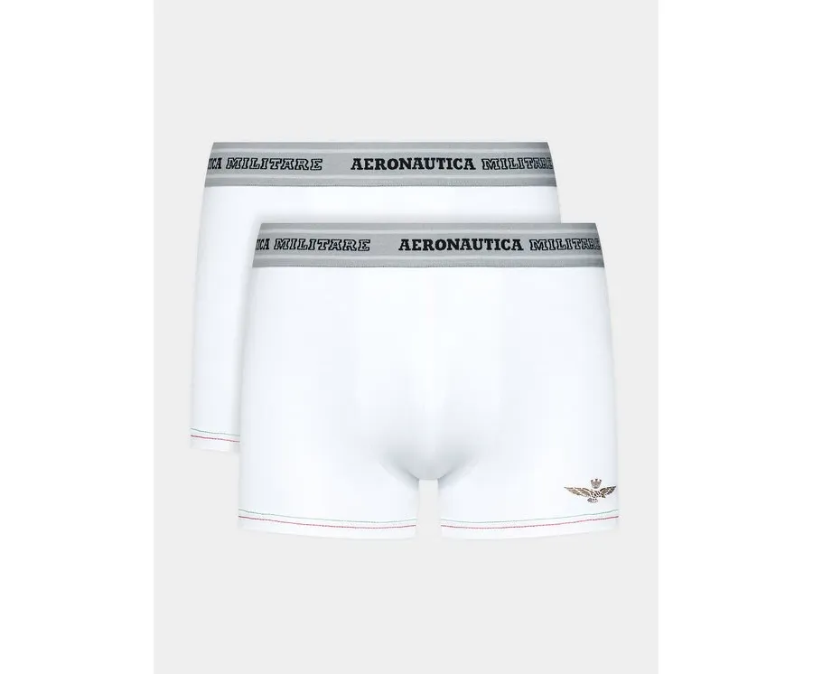 obrazek 1 Aeronautica Militare Komplet 2 par bokserek AM1UBX004 Biały