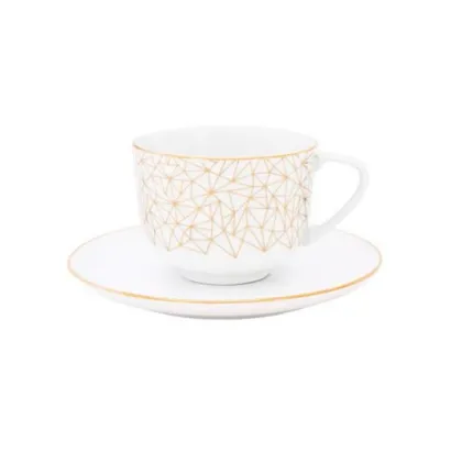 Zdjęcie Pięknie wykonana filiżanka Sunstone ze spodkiem do herbaty