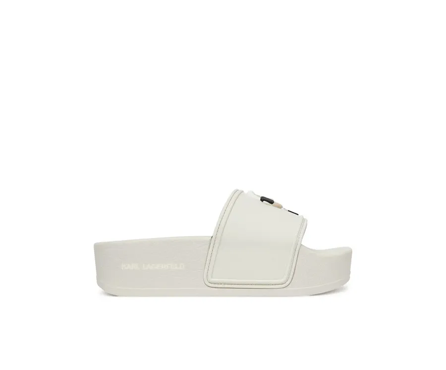 obrazek 1 KARL LAGERFELD Klapki Kondo Maxi KL80805A Biały