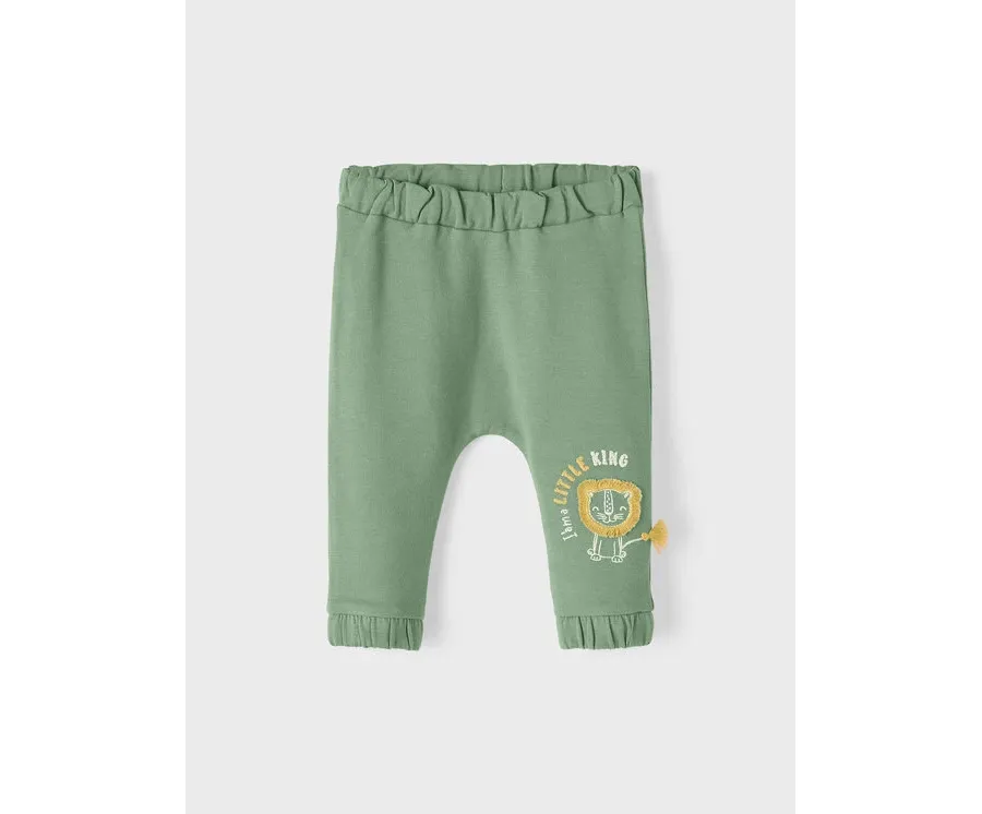 obrazek 1 NAME IT Spodnie materiałowe 13215629 Zielony Regular Fit