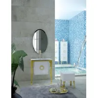 Picture An elegant set for a stylish Glamor bathroom