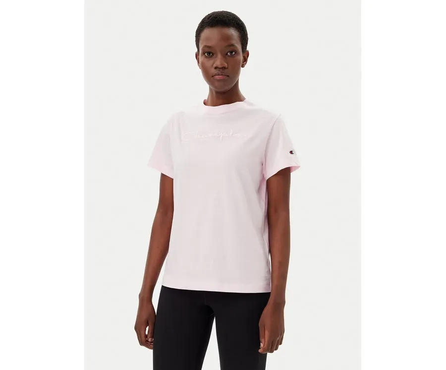 obrazek 1 Champion T-Shirt 117650 Różowy Slim Fit
