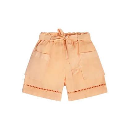 Zdjęcie Guess Szorty materiałowe J3GD03 WE8R0 Pomarańczowy Relaxed Fit