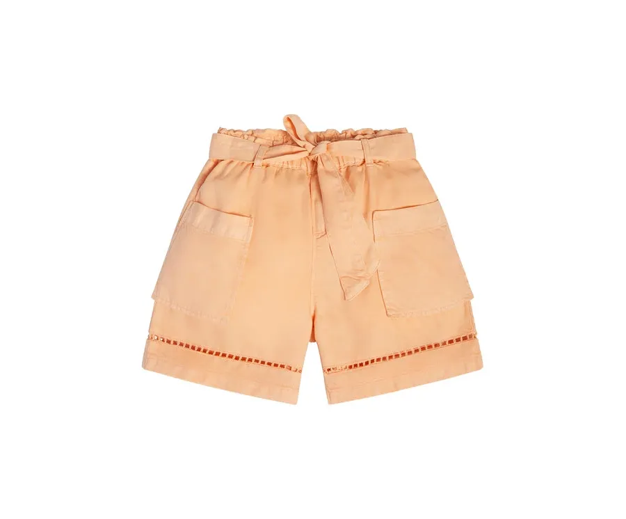 obrazek 1 Guess Szorty materiałowe J3GD03 WE8R0 Pomarańczowy Relaxed Fit
