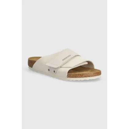 Zdjęcie Birkenstock klapki zamszowe Kyoto męskie kolor biały 1024535