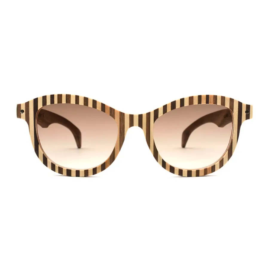 obrazek 1 Stylowe, drewniane, włoskie okulary dla kobiety - Legno Light