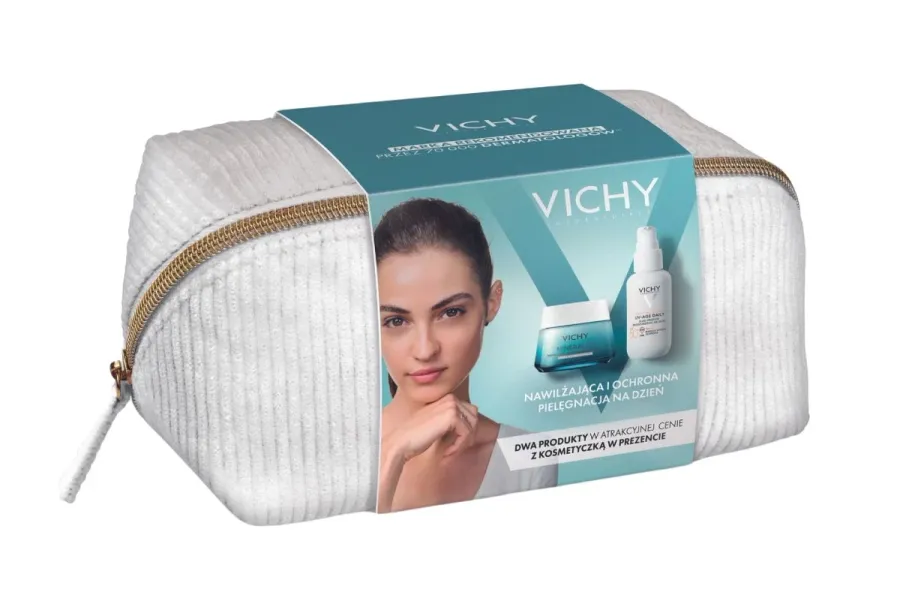 obrazek 1 Vichy Zestaw dermokosmetyków Mineral 89+Capital Soleil UV-Age Daily Fluid SPF50+ ( Krem lekki 50ml +  SPF50+ 40ml)