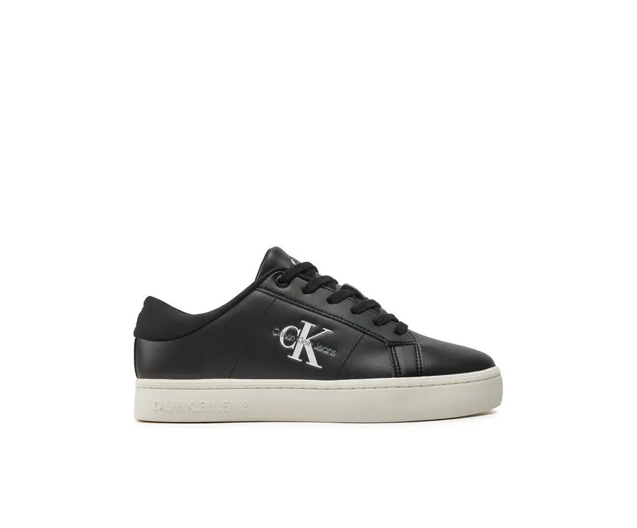 obrazek 1 Calvin Klein Jeans Sneakersy Classic Cupsole Lowlaceup Lth Wn YW0YW01444 Czarny
