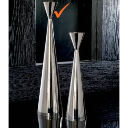 Picture Luxurious brass nickel candlestick for the living room