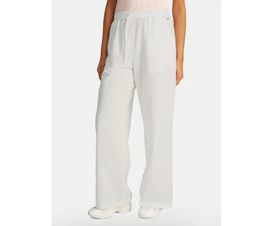 obrazek 1 Tommy Jeans Spodnie materiałowe DW0DW20352 Écru Regular Fit