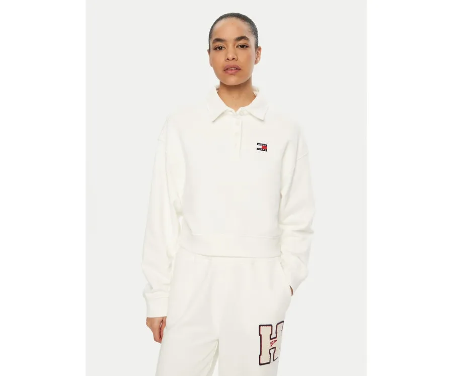 obrazek 1 Tommy Jeans Bluza DW0DW19409 Biały Relaxed Fit