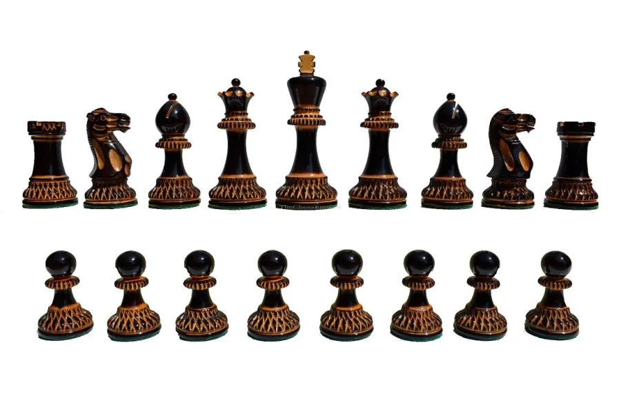 obrazek 4 Luksusowe figury szachowe z serii Parker Burnt - The Chess Empire