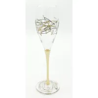 Picture A stylish set of 6 Montecarlo Jazz Gold champagne glasses