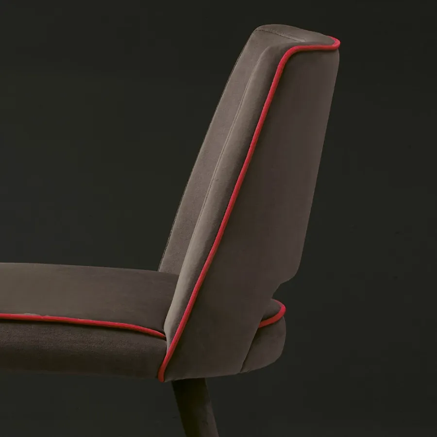obrazek 7 Designerskie krzesło dębowe obite tkaniną/ekoskórą/skórą - Grace - Colico