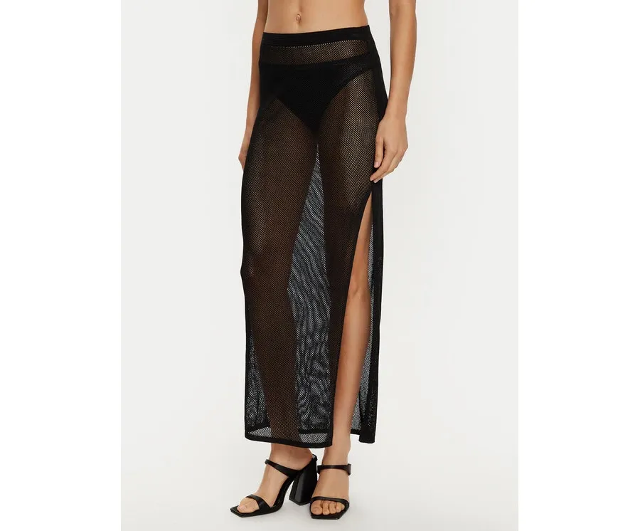 obrazek 1 Calvin Klein Swimwear Spódnica maxi KW0KW02734 Czarny Regular Fit